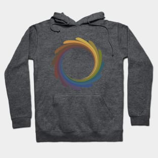 Earthy color wheel whorl Hoodie